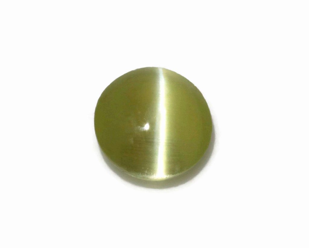 Natural Chrysoberyl Chrysobery Cats Eye Cats eye Gemstone Genuine chrysoberyl DIY Chrysoberyl Stone Cats Eye RD 5mm, 0.60ct-Planet Gemstones