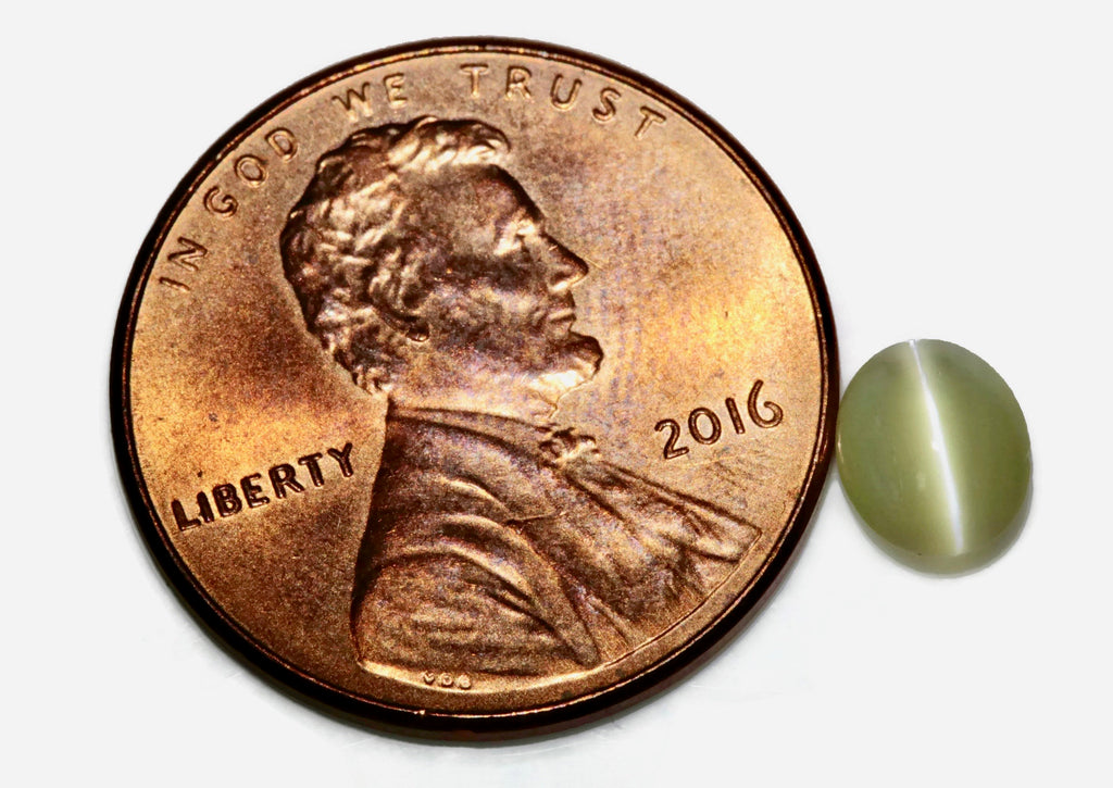 Chrysobery Cats Eye Oval 6x5mm-Planet Gemstones