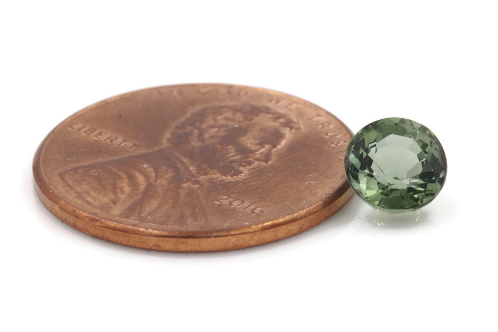 Green Tourmaline Round 6mm-Tourmaline-Planet Gemstones