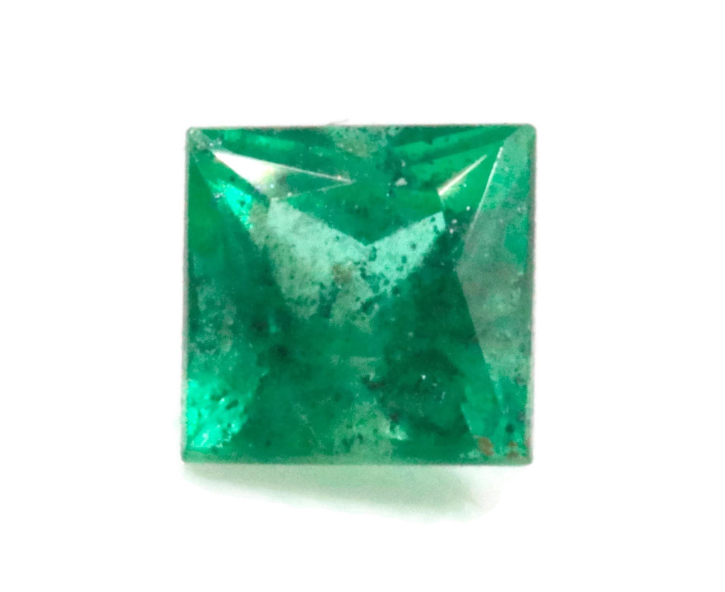 Natural Emerald May Birthstone Zambian Emerald square Emerald Gemstone Diy Jewelry Supplies DIY Jewelry 0.15ct 3mm Emerald Green-Emerald-Planet Gemstones