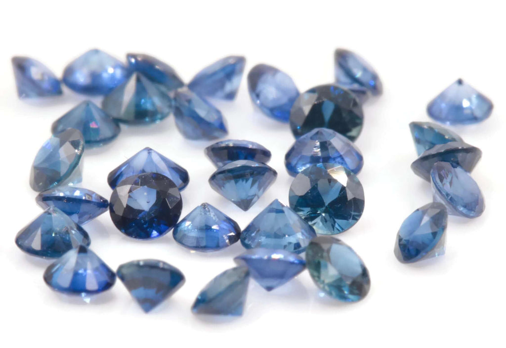 Blue Sapphire 2mm 0.20ct 5PCS SET Sapphire Gemstone Genuine Sapphire for Sapphire Jewelry loose sapphire Birthstone wedding gemstone-Planet Gemstones