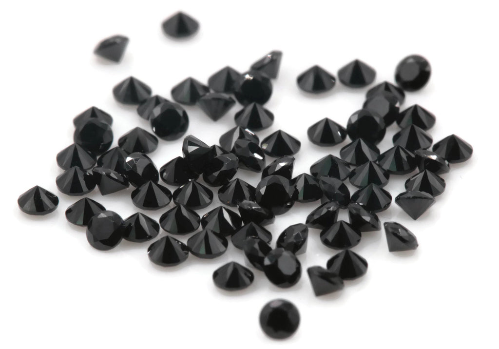 Black spinel 2mm-Planet Gemstones