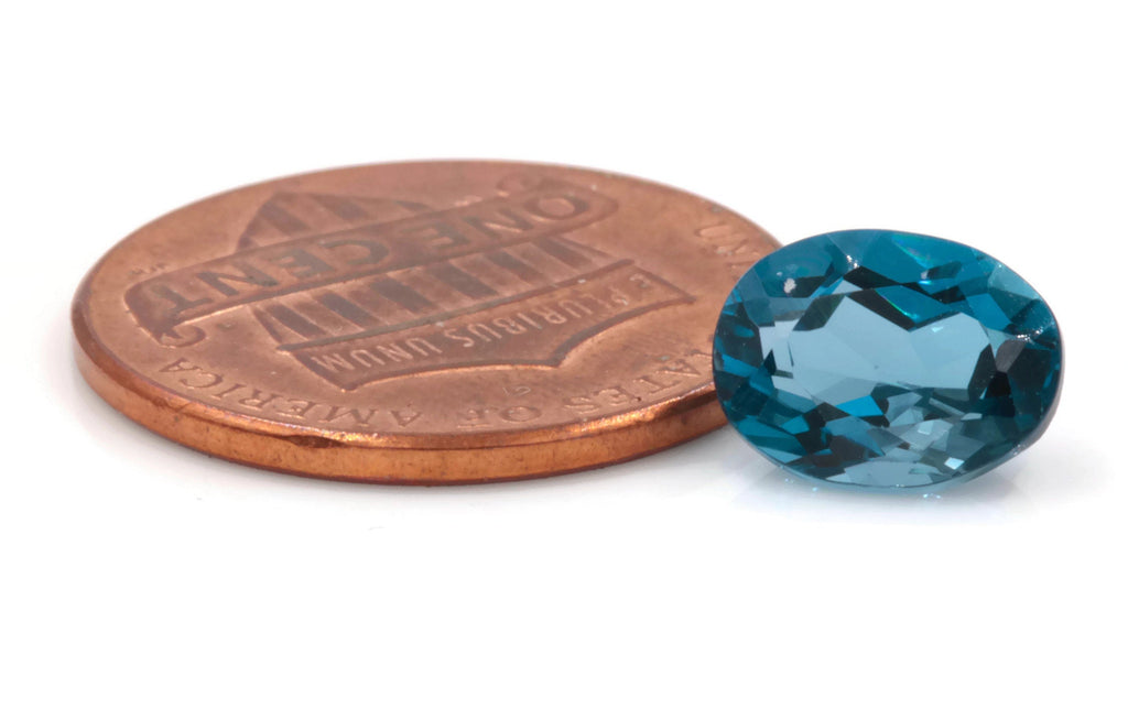 Natural Blue Topaz Gemstone Genuine Blue Topaz Faceted November Birthstone Blue Topaz Loose Blue Topaz OV 7X9mm 2.10cts Jewelry Supplies SKU:111013-Planet Gemstones
