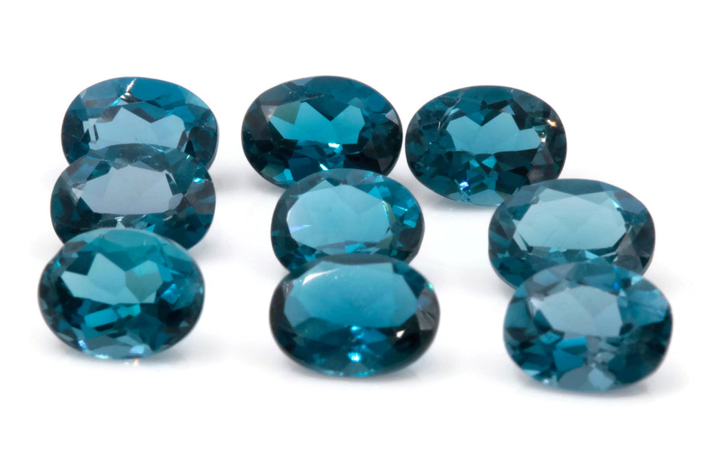 Natural Blue Topaz Gemstone Genuine Blue Topaz Faceted November Birthstone Blue Topaz Loose Blue Topaz OV 7X9mm 2.10cts Jewelry Supplies SKU:111013-Planet Gemstones