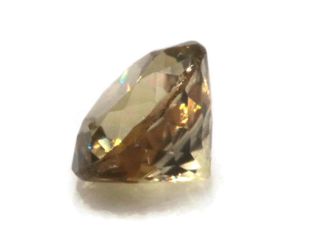 Natural Canary Zircon Gemstone Faceted Canary Zircon Loose Stone December Birthstone Genuine Canary Zircon Stone Round 1 pc 0.51ct 4.5mm-Planet Gemstones