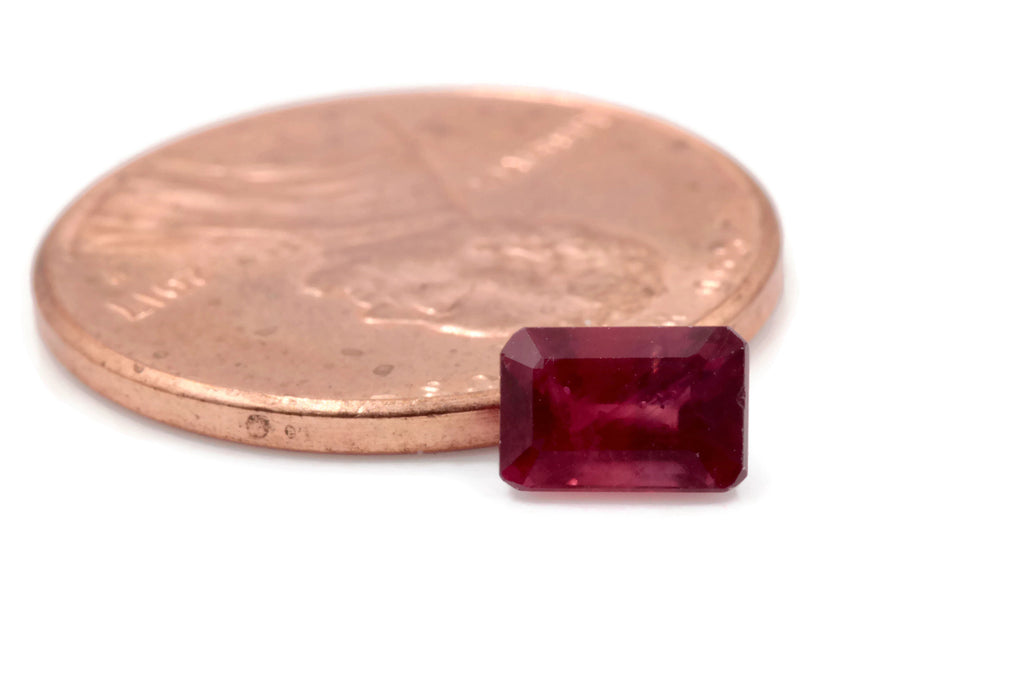 Ruby Octagon 6x4mm-Ruby-Planet Gemstones