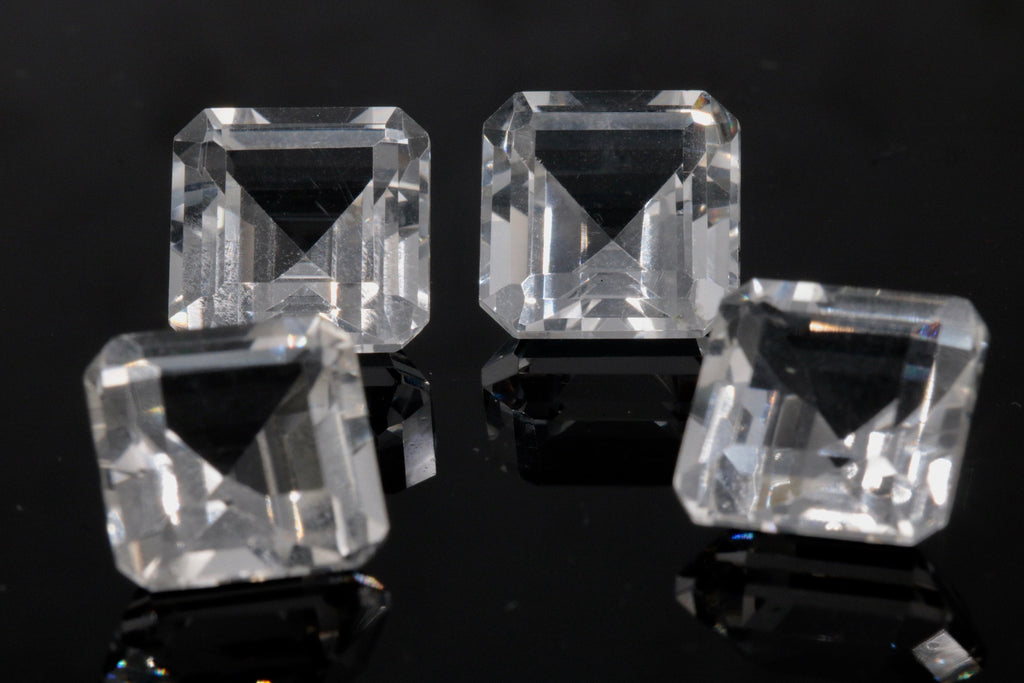 Rock Crystal Square 14mm-Planet Gemstones