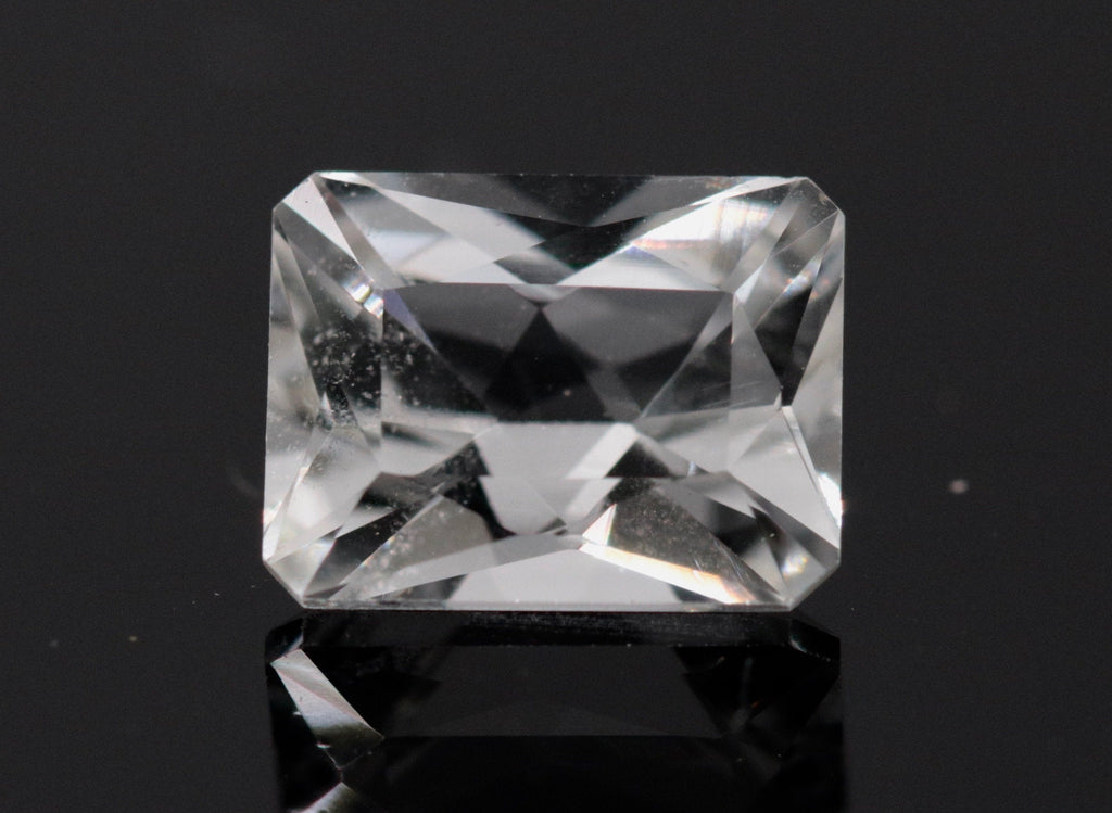 Natural Rock Crystal DIY Jewelry Quartz faceted quartz stone white quartz beads rock crystal Emerald Cut 9x7mm DIY Jewelry Supplies-Planet Gemstones