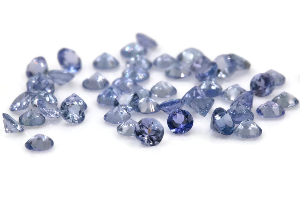 Natural tanzanite Tanzanite Gemstone Melee Tanzanite Gemstone DIY Jewelry Tanzanite Purple Tanzanite DIY Jewelry Supplies 5PCS 2.25mm-Tanzanite-Planet Gemstones