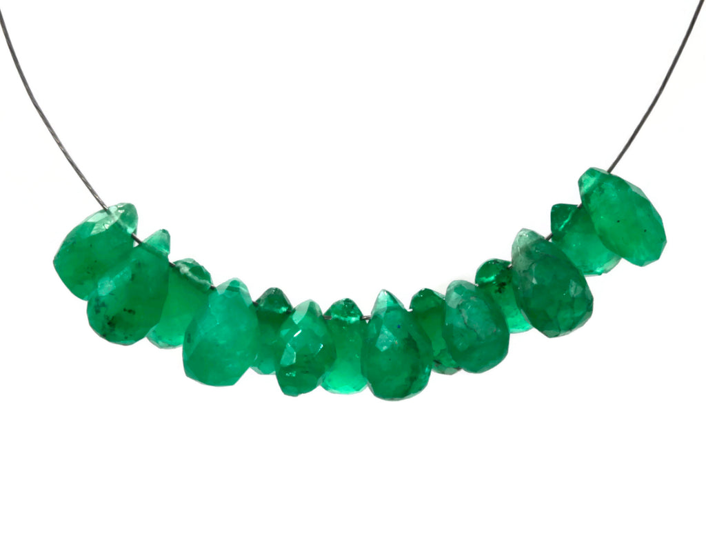 Emerald Briolette 1ct-Emerald-Planet Gemstones