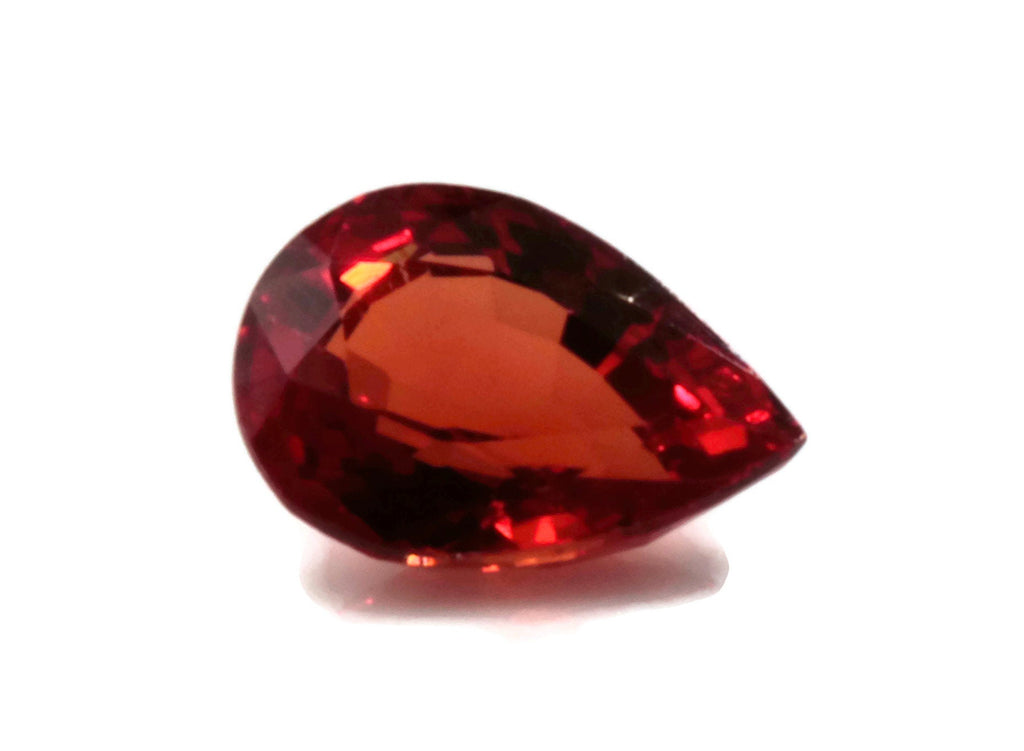 Natural Sapphire Sapphire Gemstone Faceted Sapphire Loose Stone loose sapphire Birthstone Sapphire Red Sapphire Pear shaped 0.80ct 5x7mm-Planet Gemstones