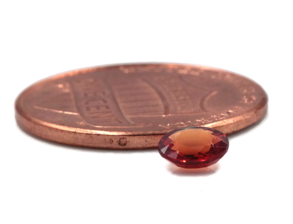 Natural Sapphire Sapphire Gemstone Faceted Sapphire Loose Stone loose sapphire Birthstone Sapphire Red Sapphire oval shaped 0.40ct 5x4mm-Planet Gemstones