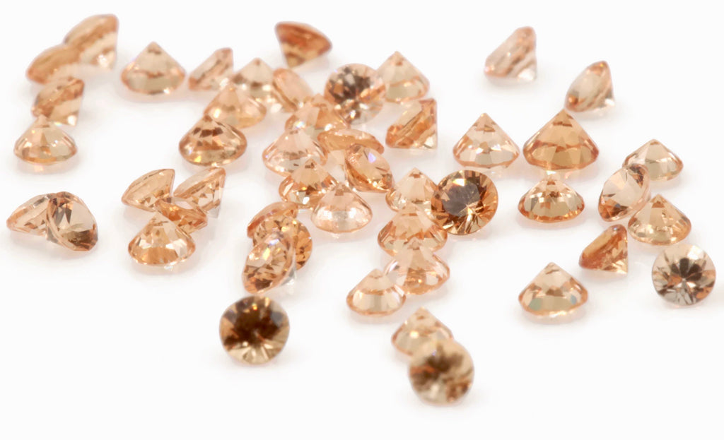 Spessartite | Natural Spessartite Garnet | Mandarin Spessartite Garnet | Orange Garnet | SPESSARTITE Garnet 5PCS SET 2mm, 0.16ct DIY Jewelry-Planet Gemstones