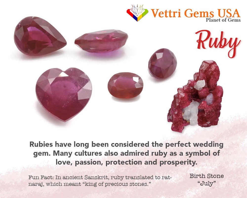Natural Ruby Ruby Gemstone DIY Jewelry Ruby Loose Stone July Birthstone Ruby Natural Ruby GemstoneFaceted Genuine Ruby 4.26ct 9x7mm SKU: 106609-Ruby-Planet Gemstones