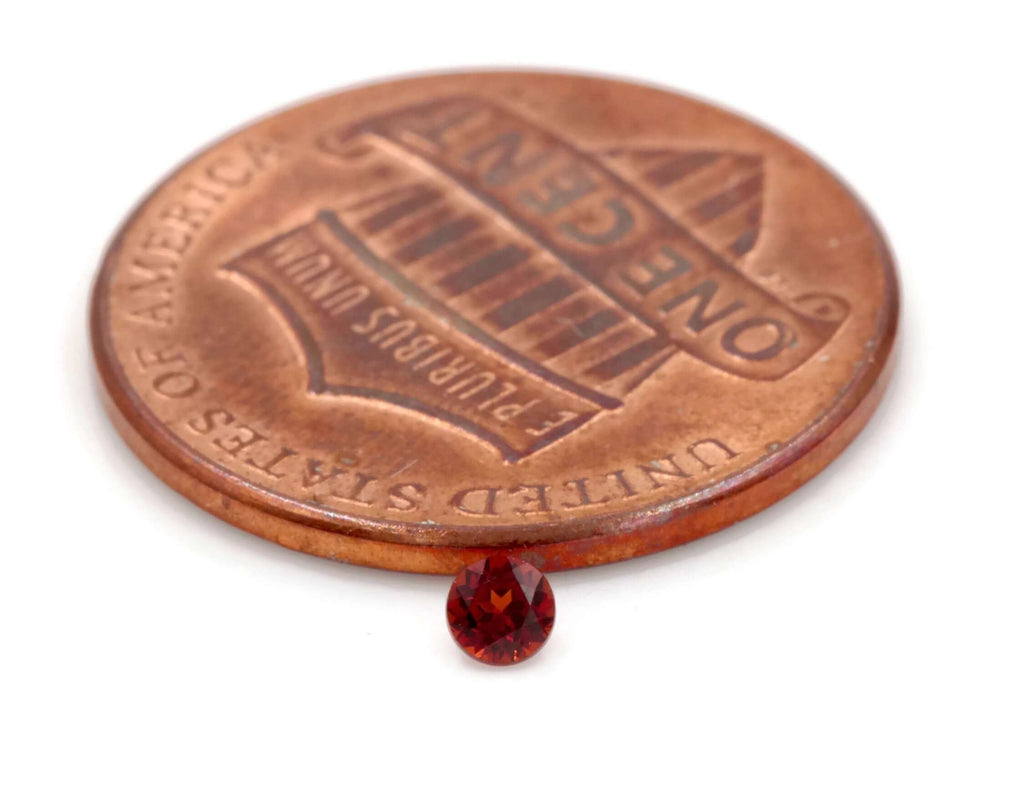 Red Garnet Round 2.5mm-Planet Gemstones