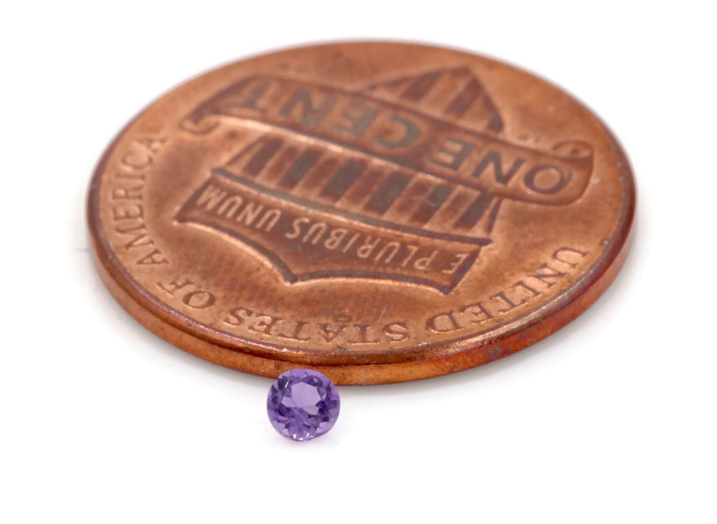 Natural amethyst gemstone Melee amethyst loose stone genuine amethyst stone amethyst loose stone february birthstone 5PCS SET 2.5mm-Planet Gemstones