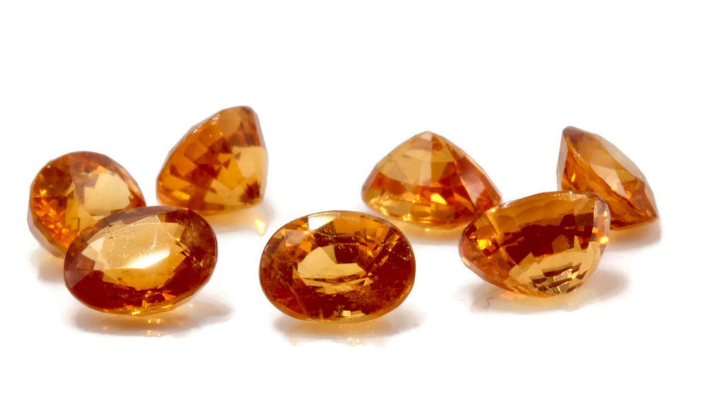 Spessartite | Natural Spessartite Garnet |Spessartite Garnet | Orange Garnet |January Gemstone | SPESSARTINE GARNET 5.5x6.5mm 1.35ct-Planet Gemstones