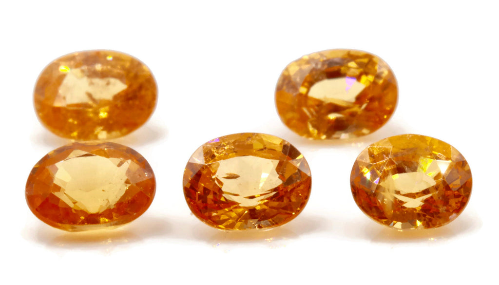 Spessartite | Natural Spessartite | Mandarin Spessartite Garnet | Orange Garnet |January Gemstone | SPESSARTINE GARNET 5.5x6.5mm 1.30 ct-Planet Gemstones