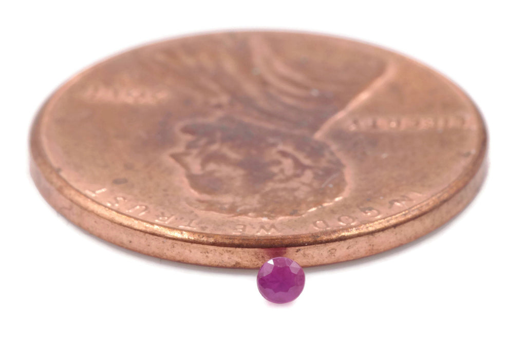 Natural Ruby Ruby Gemstone DIY Jewelry Ruby Loose Stone July Birthstone Ruby Natural Gemstone Faceted Genuine Ruby 5PCS SET 2mm 0.21ct-Ruby-Planet Gemstones