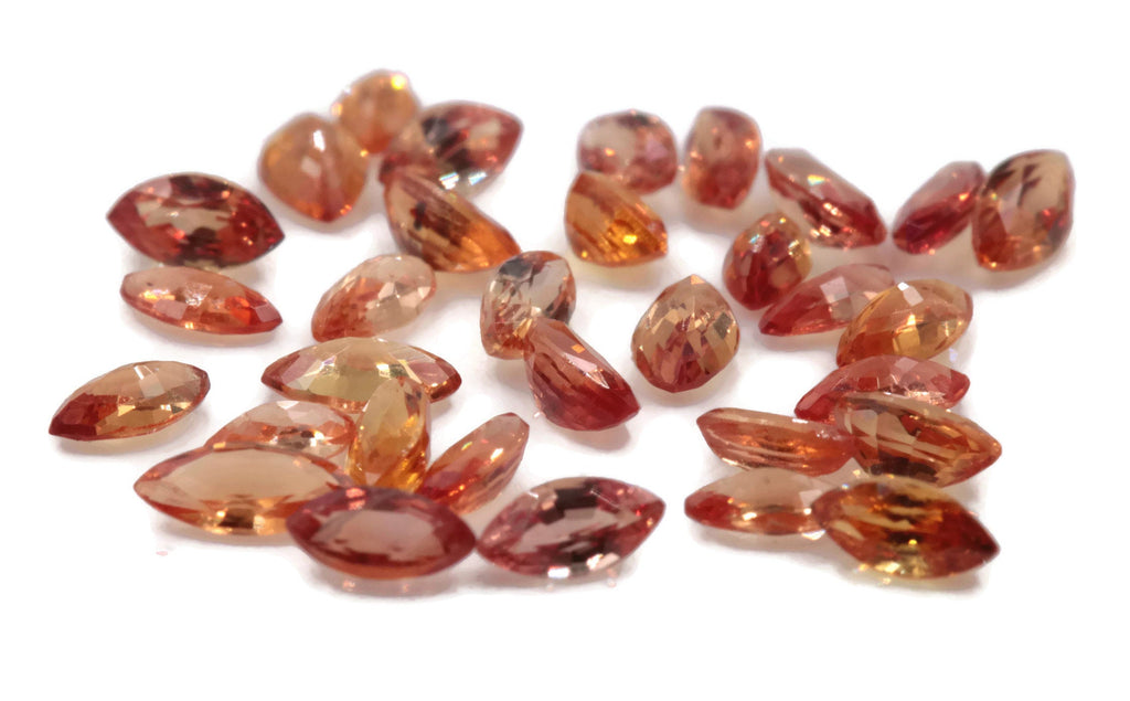Orange Sapphire 4x2mm-Planet Gemstones