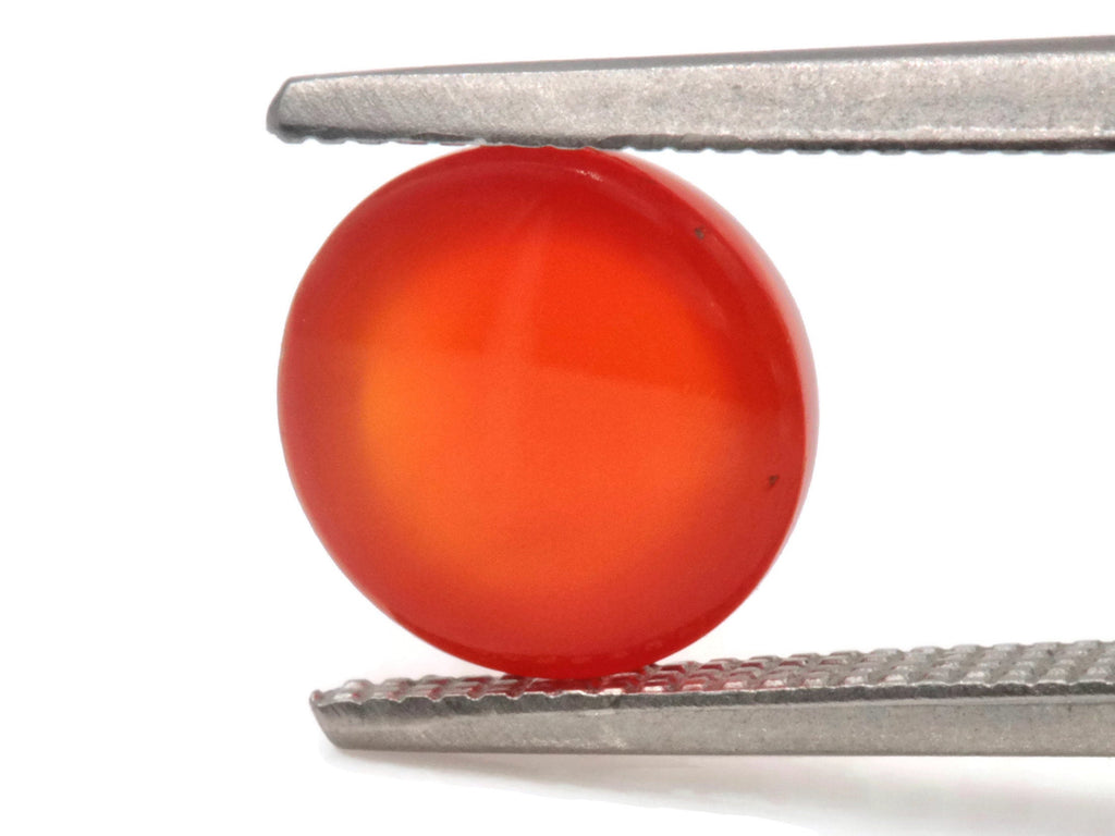 Natural Carnelian Gemstone red orange carnelian gem genuine carnelian Round cabochon, 8mm, 2.30ct DIY Jewelry DIY Jewelry Supplies-Planet Gemstones