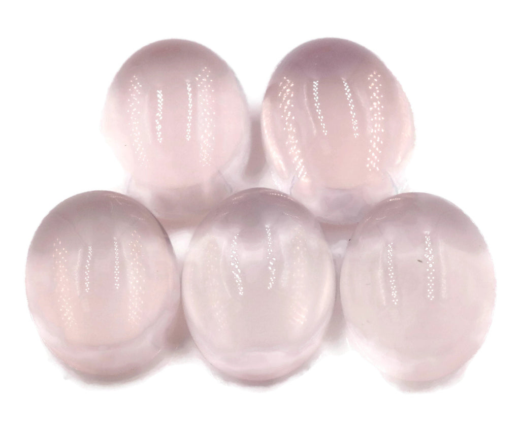 Natural Rose Quartz Gemstone Rose Quartz Stones Pink Quartz Stone ROSE QUARTZ, oval cabochon, 10x8mm, 3.15ct DIY Jewelry-Planet Gemstones