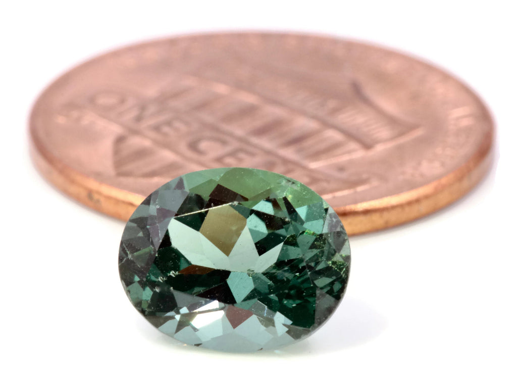 Green Apatite Oval 9x7mm-Planet Gemstones
