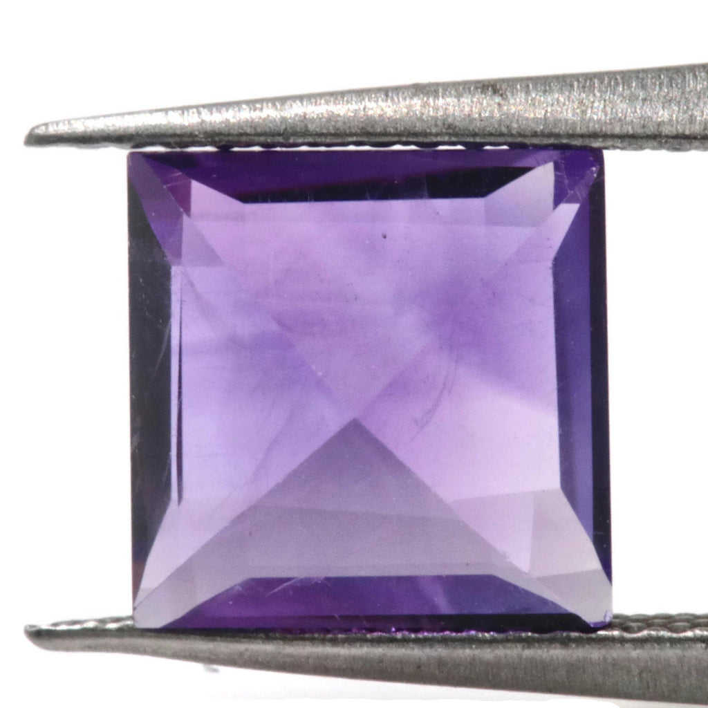 Natural amethyst gemstone faceted amethyst loose stone genuine amethyst stone amethyst loose stone february birthstone 0.98ct 6mm-Planet Gemstones