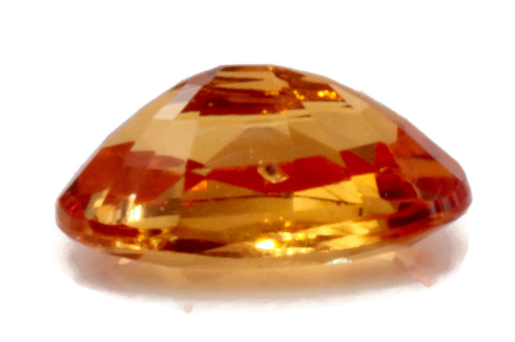 Orange Sapphire Oval 6x4mm-Planet Gemstones