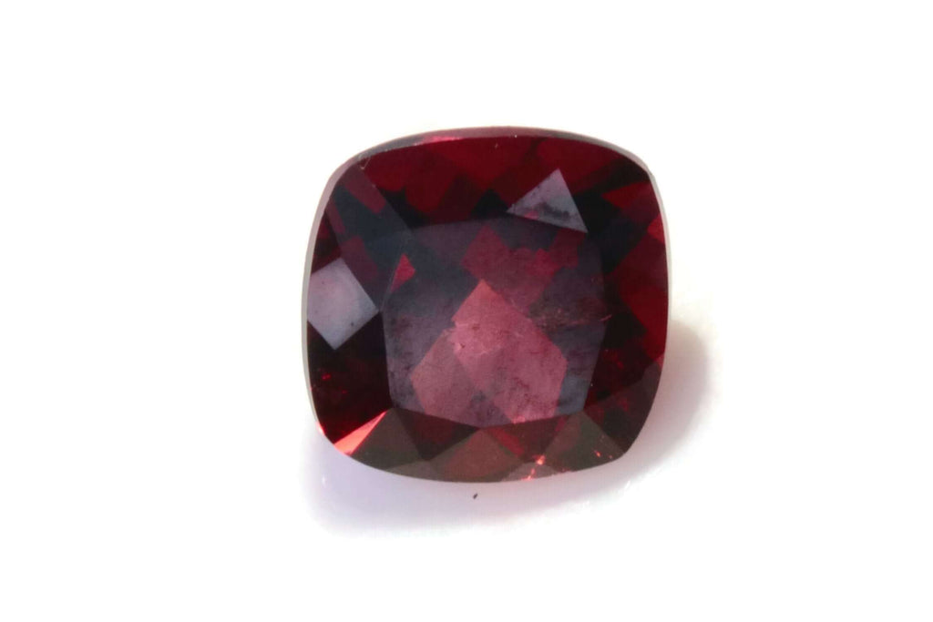 Garnet | Natural Garnet | January Birthstone | Faceted Garnet loose gemstone | Mozambique Garnet Cushion 7x7mm 1.80ct DIY Jewelry-Planet Gemstones