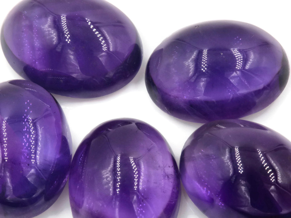 Natural amethyst gemstone amethyst cabochon loose stone genuine amethyst stone loose amethyst amethyst loose stone february birthstone-Planet Gemstones