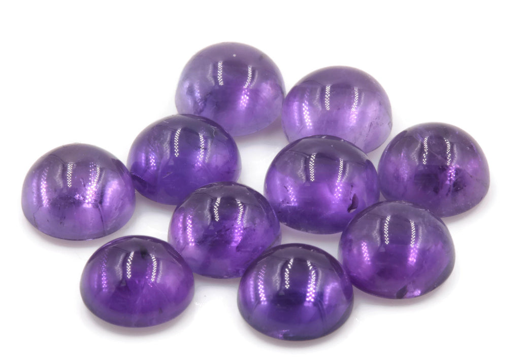 Amethyst Cabochon 7mm-Planet Gemstones