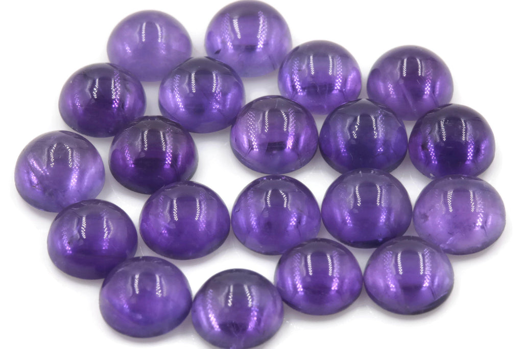 Natural amethyst gemstone amethyst cabochon loose stone genuine amethyst stone loose amethyst amethyst loose stone february birthstone-Planet Gemstones