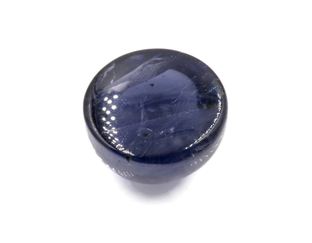Natural Iolite Gemstone Cabochon Iolite Stone Iolite Loose Round Iolite Vettrigemsusa Round Cabochon IOLITE, 10mm, 5.32 ct-Planet Gemstones