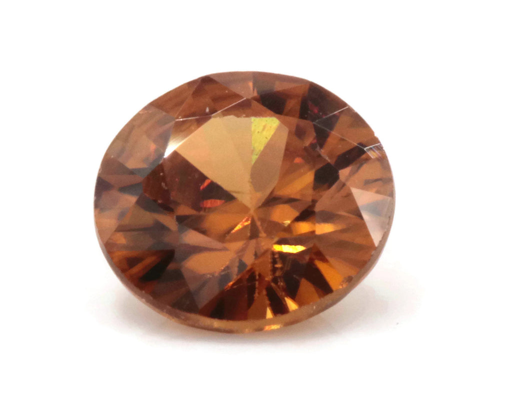 Champagne Zircon Round 6.5mm-Planet Gemstones