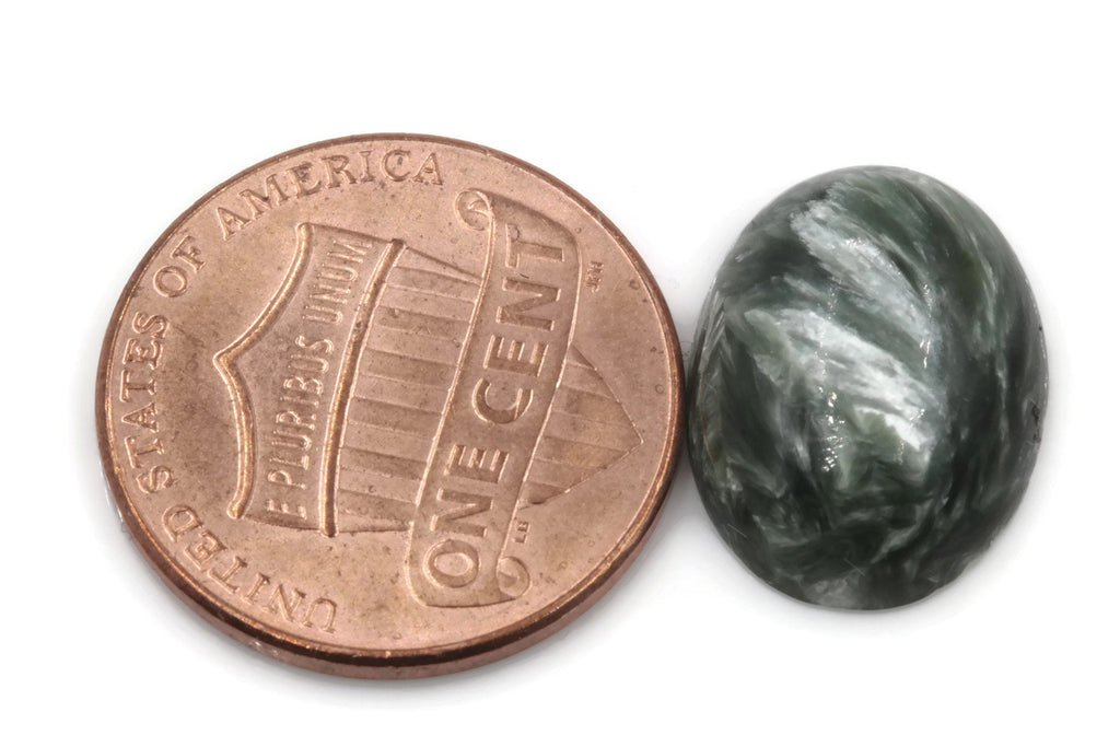 Serpentine Oval 12x16mm-Planet Gemstones
