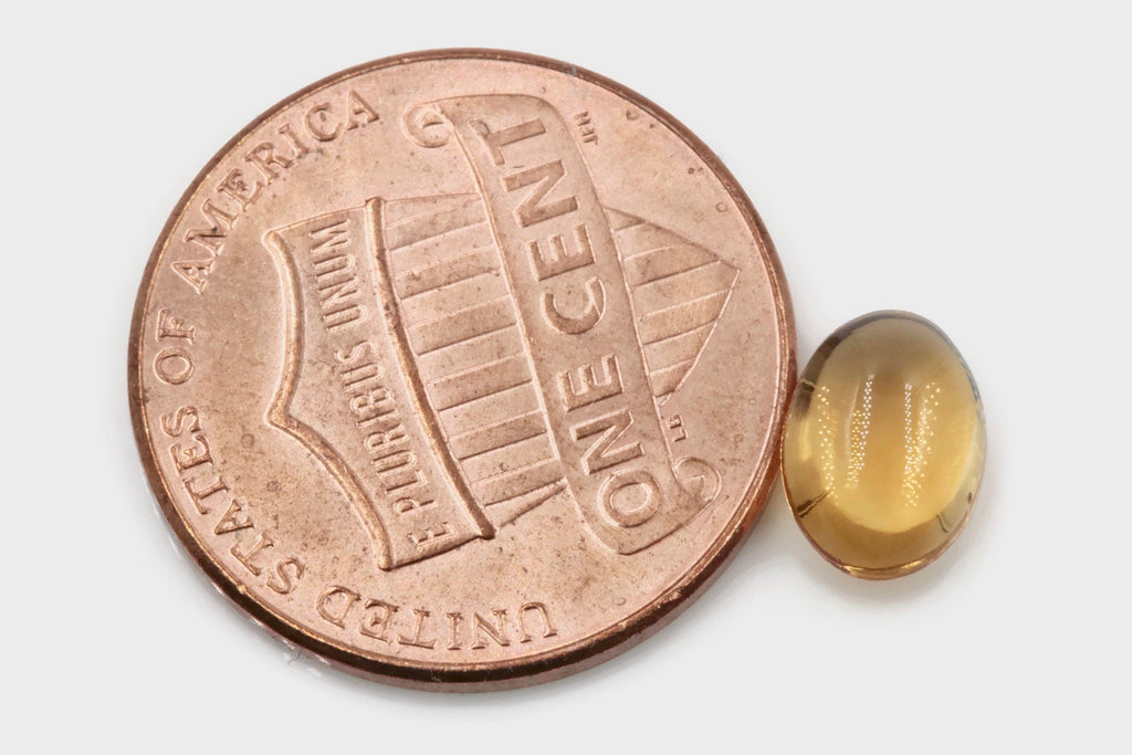 Citrine Cabochon 8x6mm-Planet Gemstones