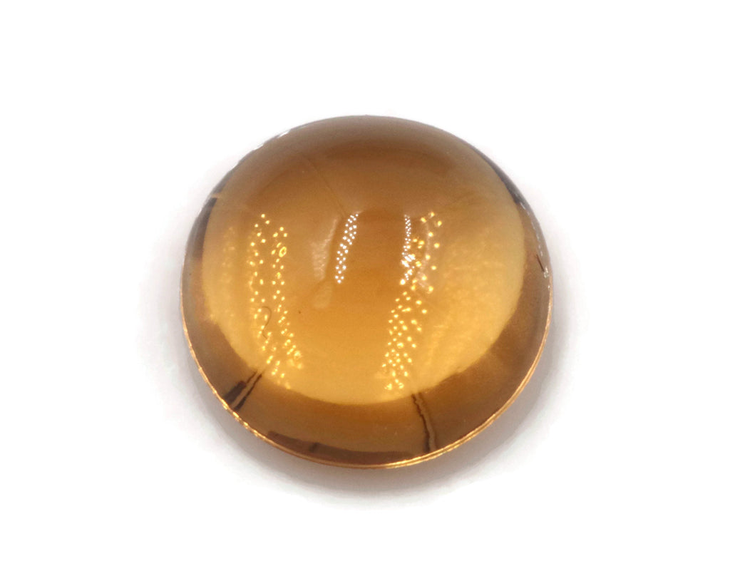 Natural Citrine Quartz Citrine Cabochon Citrine Gemstone November Birthstone DIY Jewelry Supply Golden Citrine Quartz Citrine 8mm 1.9ct-Planet Gemstones