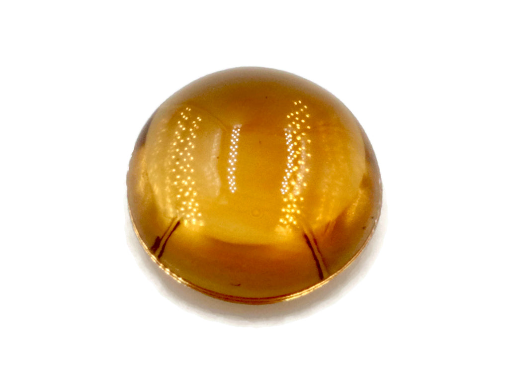 Natural Citrine Quartz Citrine Cabochon Citrine Loose Gemstone DIY Jewelry Supply November Birthstone Golden Citrine Quartz 1pc 6mm, 0.81ct-Planet Gemstones
