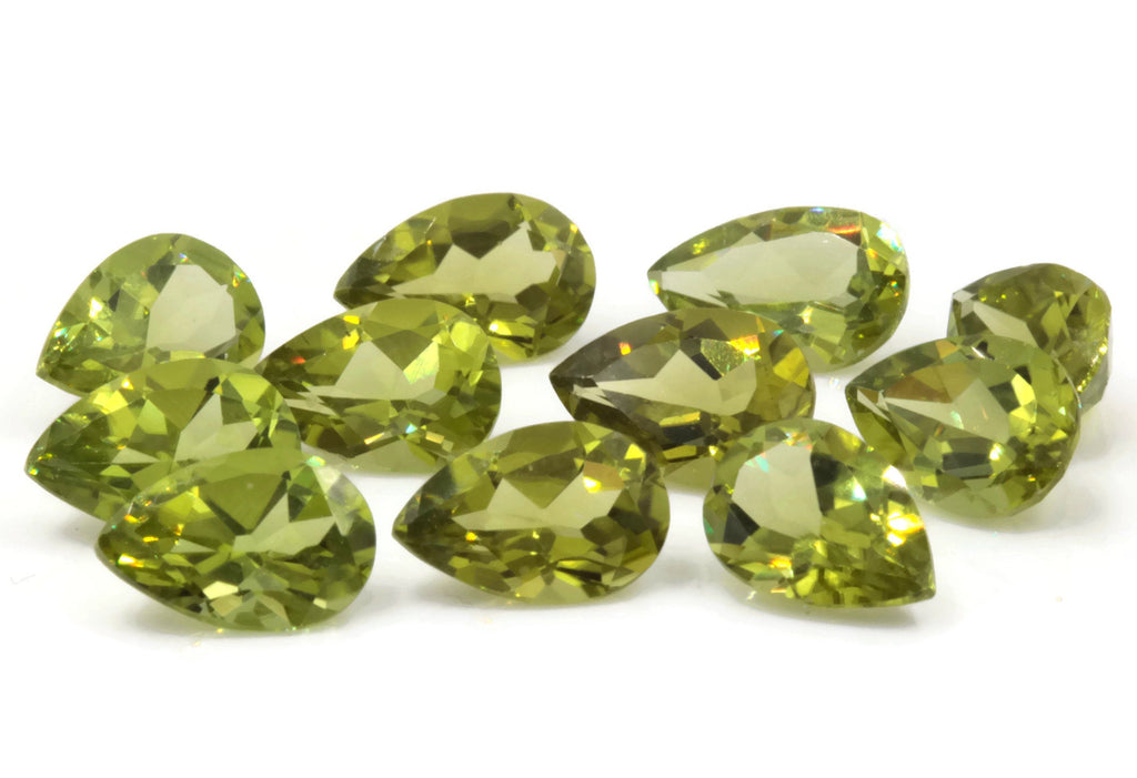 Peridot Pear 9x6mm-Planet Gemstones