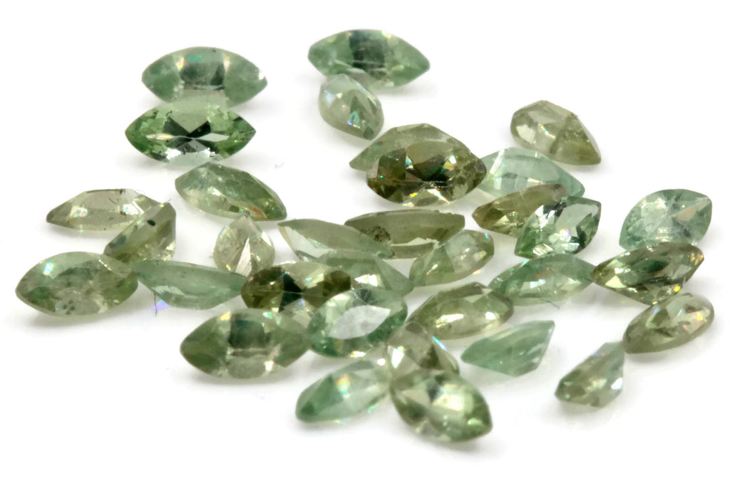 Natural Demantoid Garnet Melee Garnet Demantoid Garnet January Gemstone 4x2mm MQ 5PCS SET Loose Stone SKU:00111045-Planet Gemstones