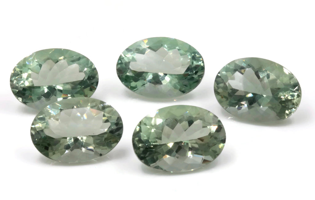 Prasiolite| Natural Prasiolite | Prasiolite Gemstone | Prasiolite Loose Gemstone | Green Prasiolite oval 1 Pc 11ct 13x18mm-Planet Gemstones