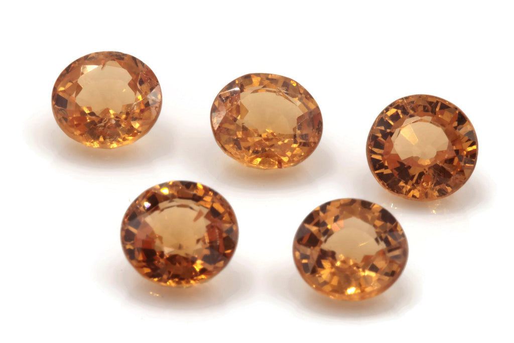 Spessartite | Natural Spessartite | Mandarin Spessartite Garnet | Orange Garnet |January Gemstone | SPESSARTINE GARNET 6mm 1ct-Planet Gemstones