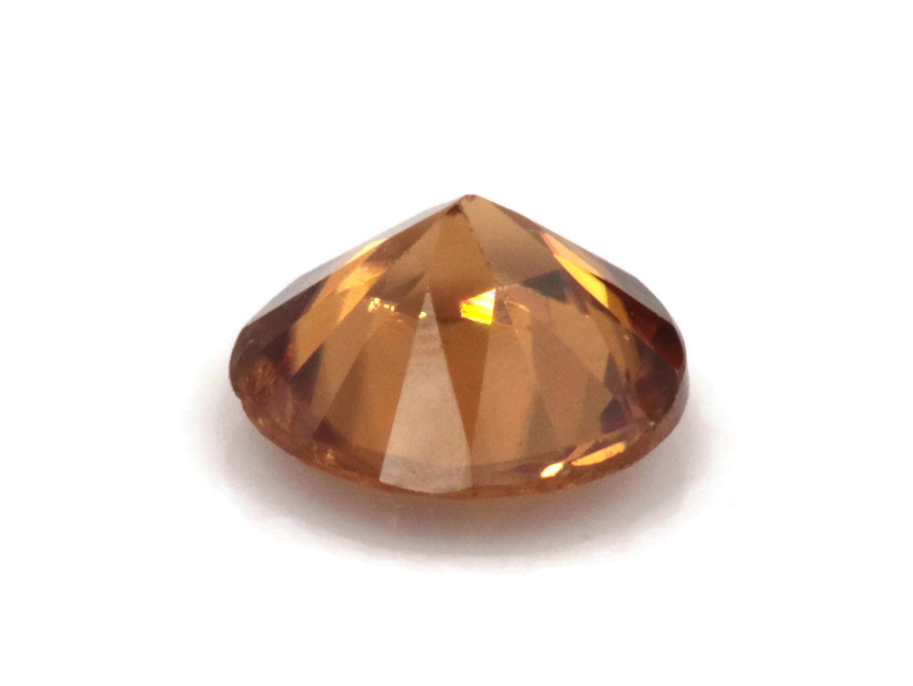 Natural Champagne Zircon Gemstone Faceted Zircon Loose Stone December Birthstone Genuine Champagne Zircon Round 5mm 0.68ct-Planet Gemstones