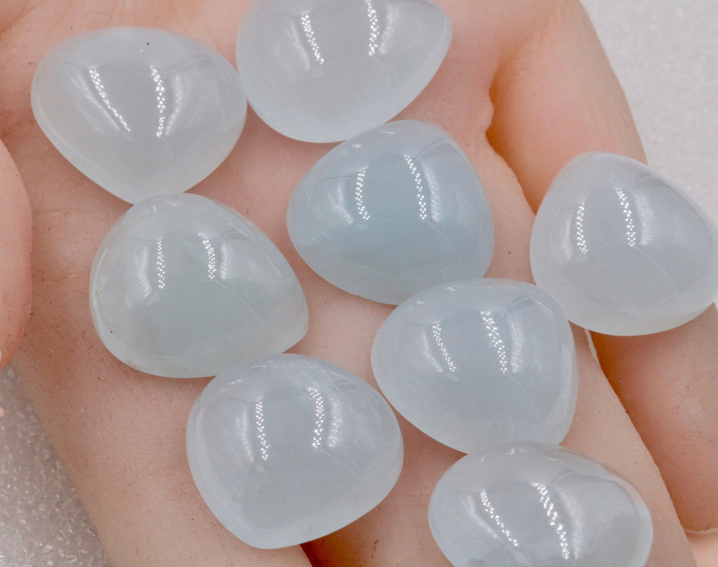 Natural Aquamarine Aquamarine Gemstone Milky Aquamarine march birthstone genuine aquamarine cabochon aquamarine 22mm DIY jewelry supplies-Aquamarine-Planet Gemstones