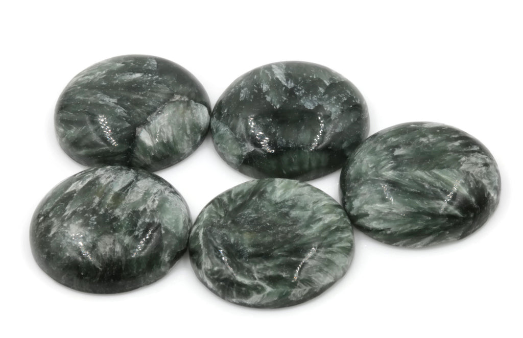 Seraphinite Round 20mm-Planet Gemstones