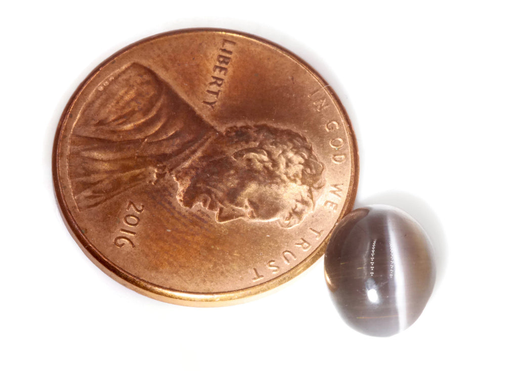 Sillimanite Cats Eye Oval 9x7mm-Planet Gemstones