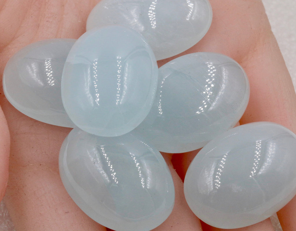 Aquamarine Cabochon 27x20mm-Aquamarine-Planet Gemstones
