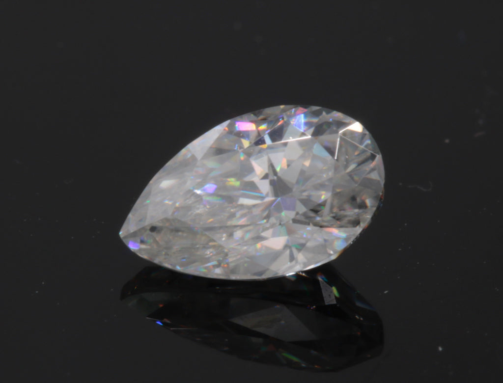 Moissanite Gemstone for wedding ring diamond alternative moissanite DIY jewelry supplies Certify Moissanite Forever one 5x8mm 0.87ct-Planet Gemstones