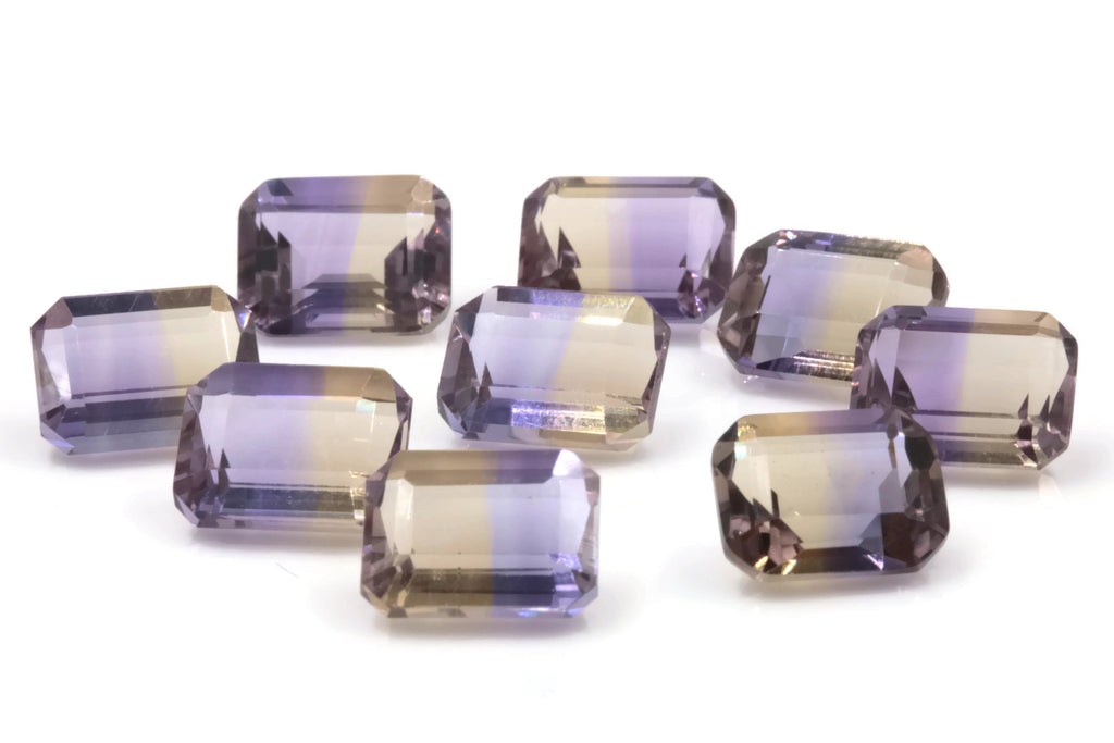 Natural ametrine gemstone/ Faceted ametrine loose stone/genuine ametrine for jewelry/ametrine gem stone 9x7mm, 2.30ct DIY Jewelry Supplies-Planet Gemstones